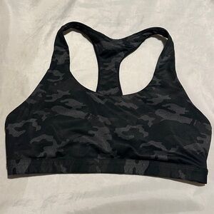 Black Camouflage Women's Sports Bra